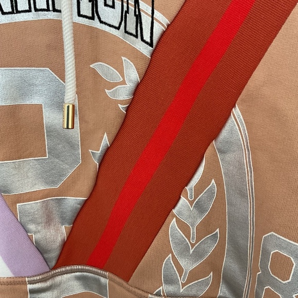 PE Nation Organic Cotton Nude Collision Hoodie Sweatshirt XS Oversized Boho Cozy - Picture 4 of 11